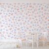 Painel Bloom Azul e Rosa